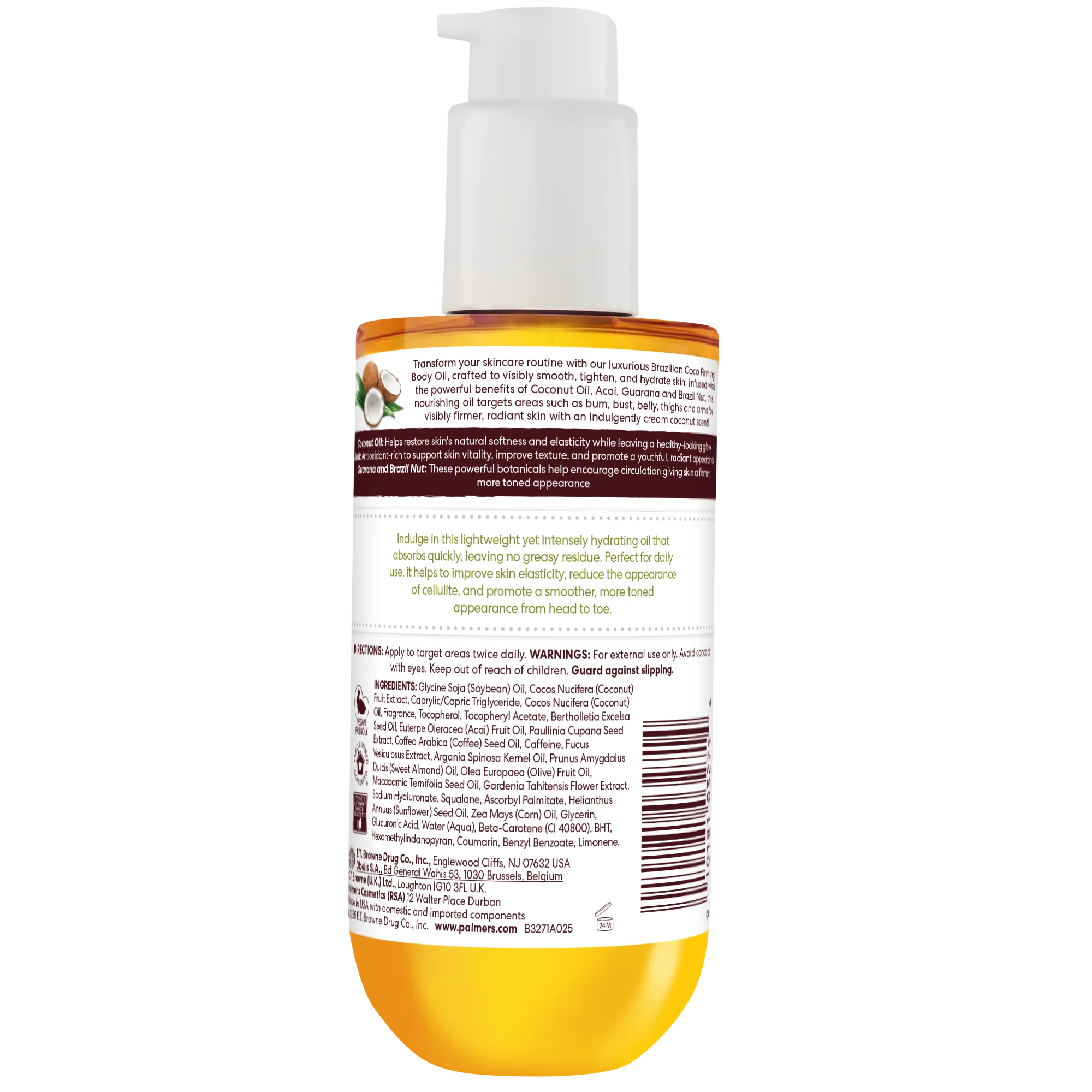 Palmer's Brazilian Coco Firming Body Oil 192ml - Image 4