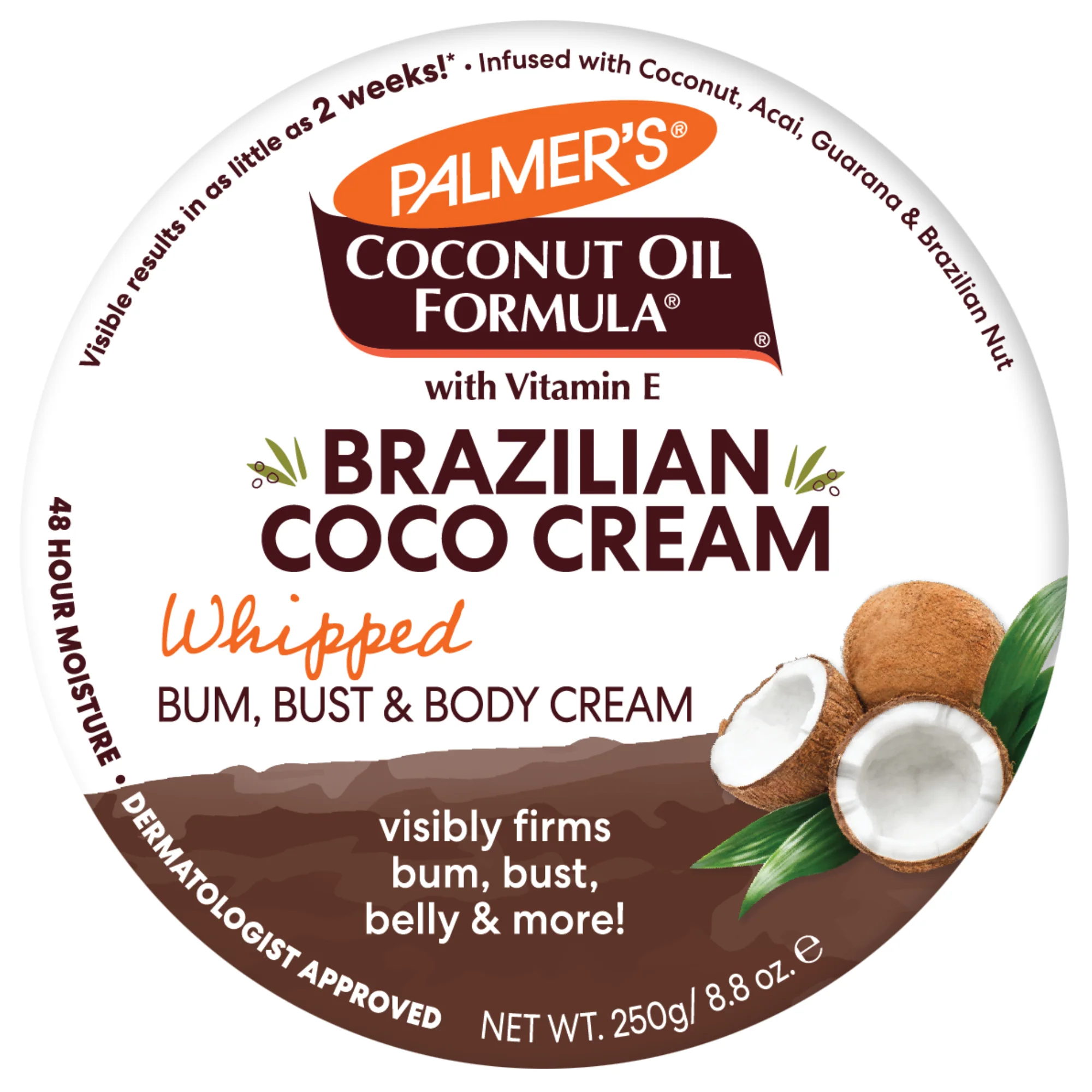 Palmer's Brazilian Coco Whipped Body Cream 250g - Image 6