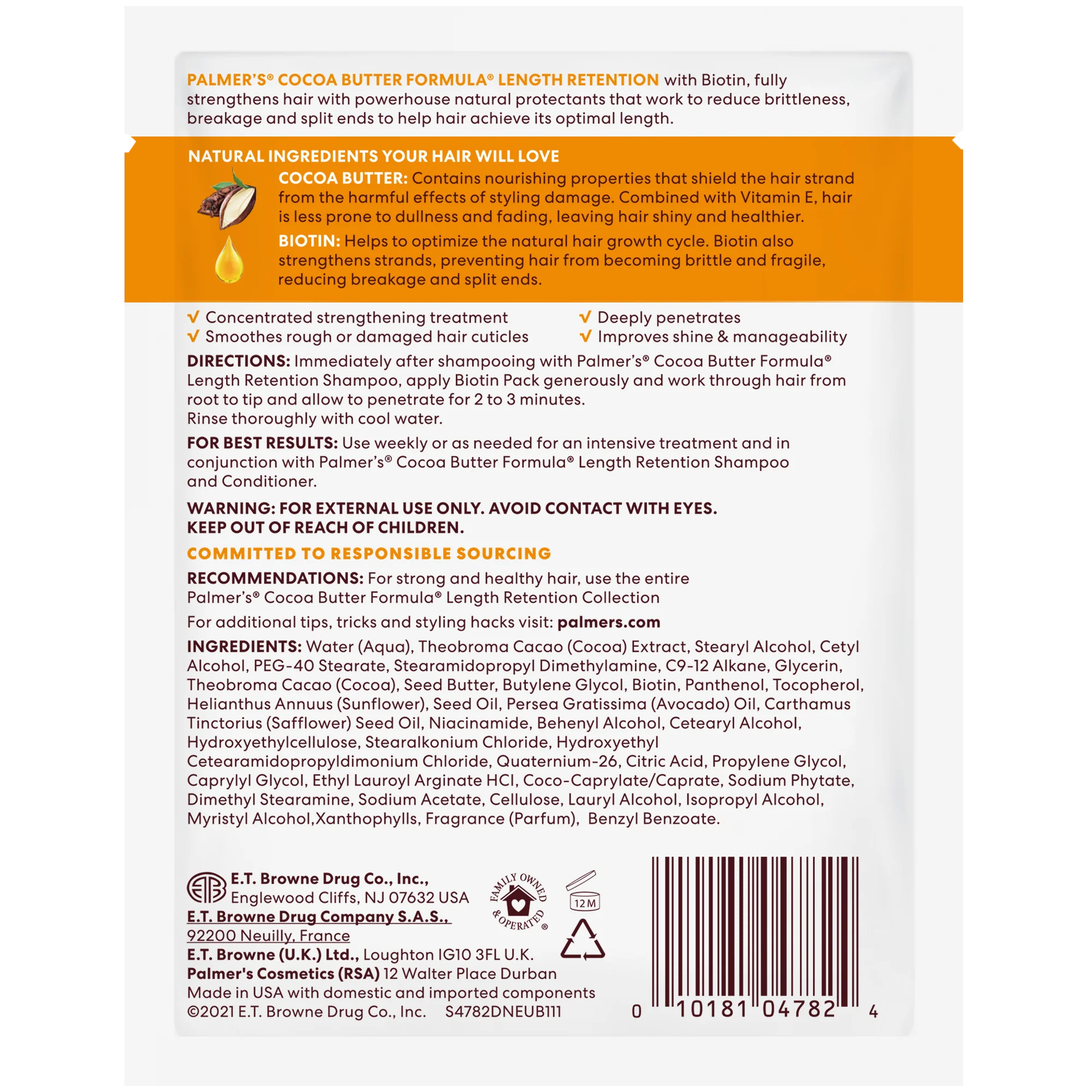 Palmer's Cocoa Butter Length Retention Treatment Pack 60g - Image 4