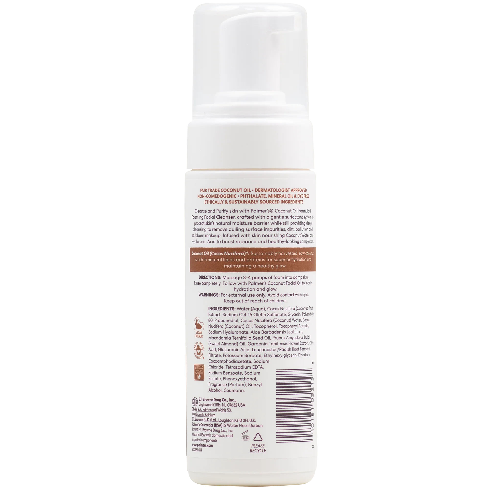 Palmer's Coconut Hydrate Foaming Facial Cleanser 150ml - Image 4